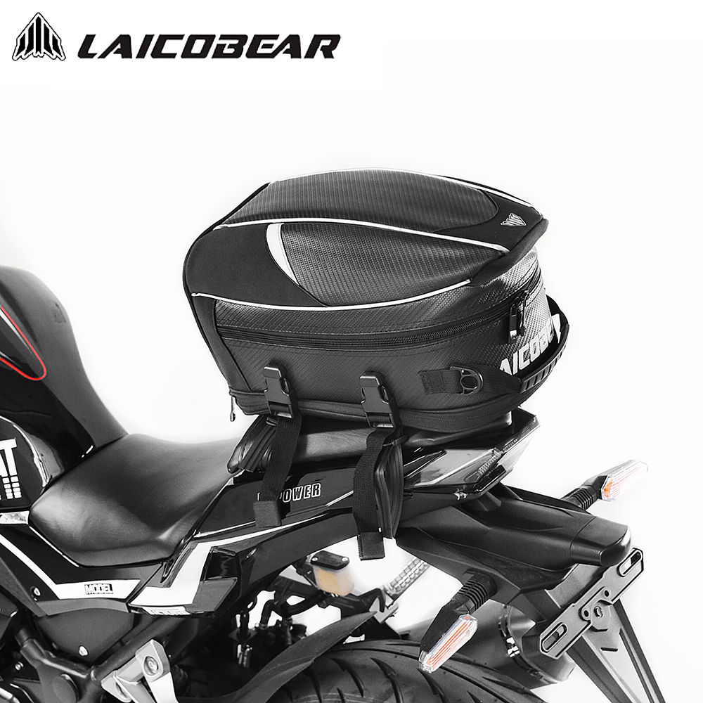 Motorcycle Gear Warehouse - Мотоциклетная хвостовая сумка, черная мотоциклетная водонепроницаемая