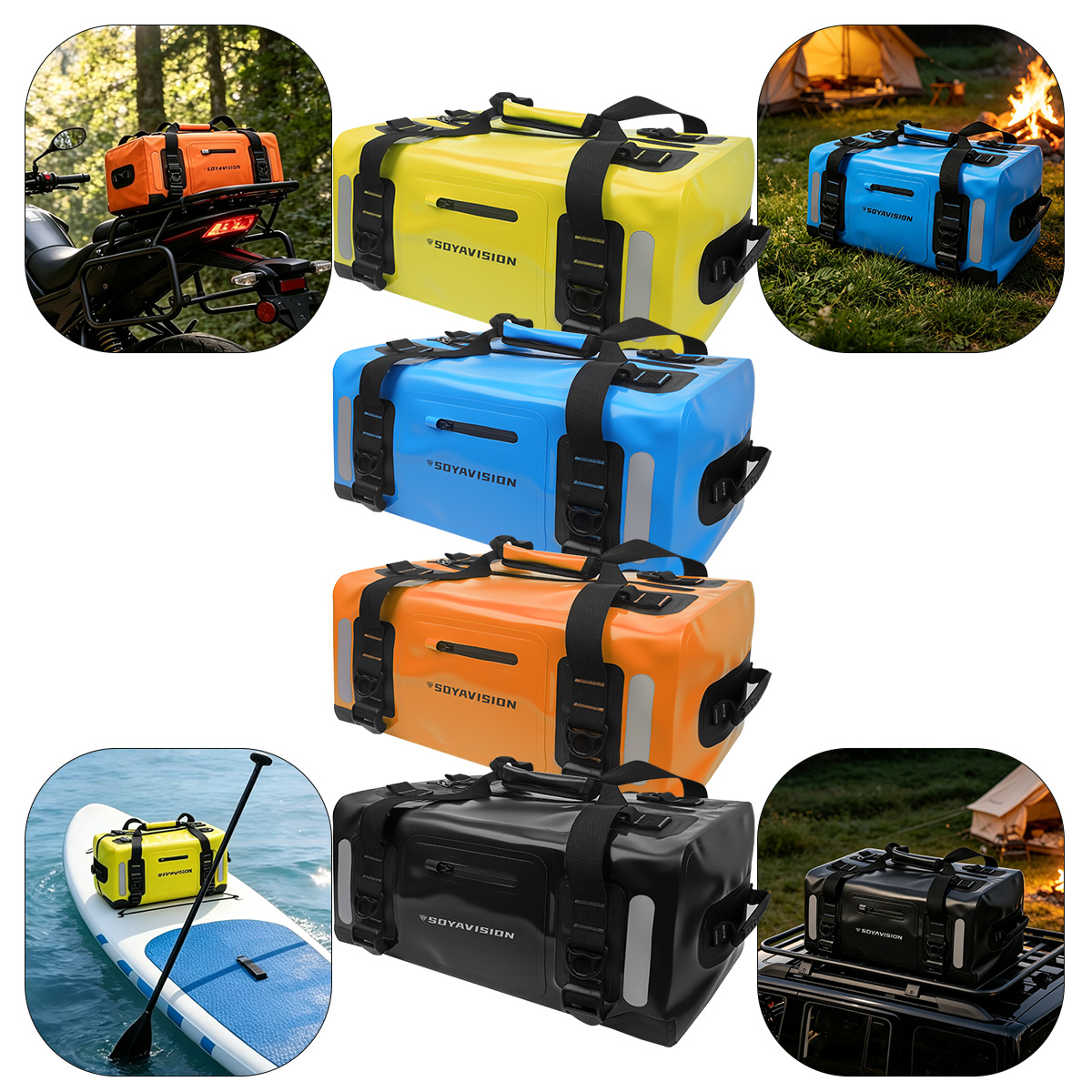 Motorcycle Gear Warehouse - Водонепроницаемая сумка-кофр для мотоцикла 20L 40L