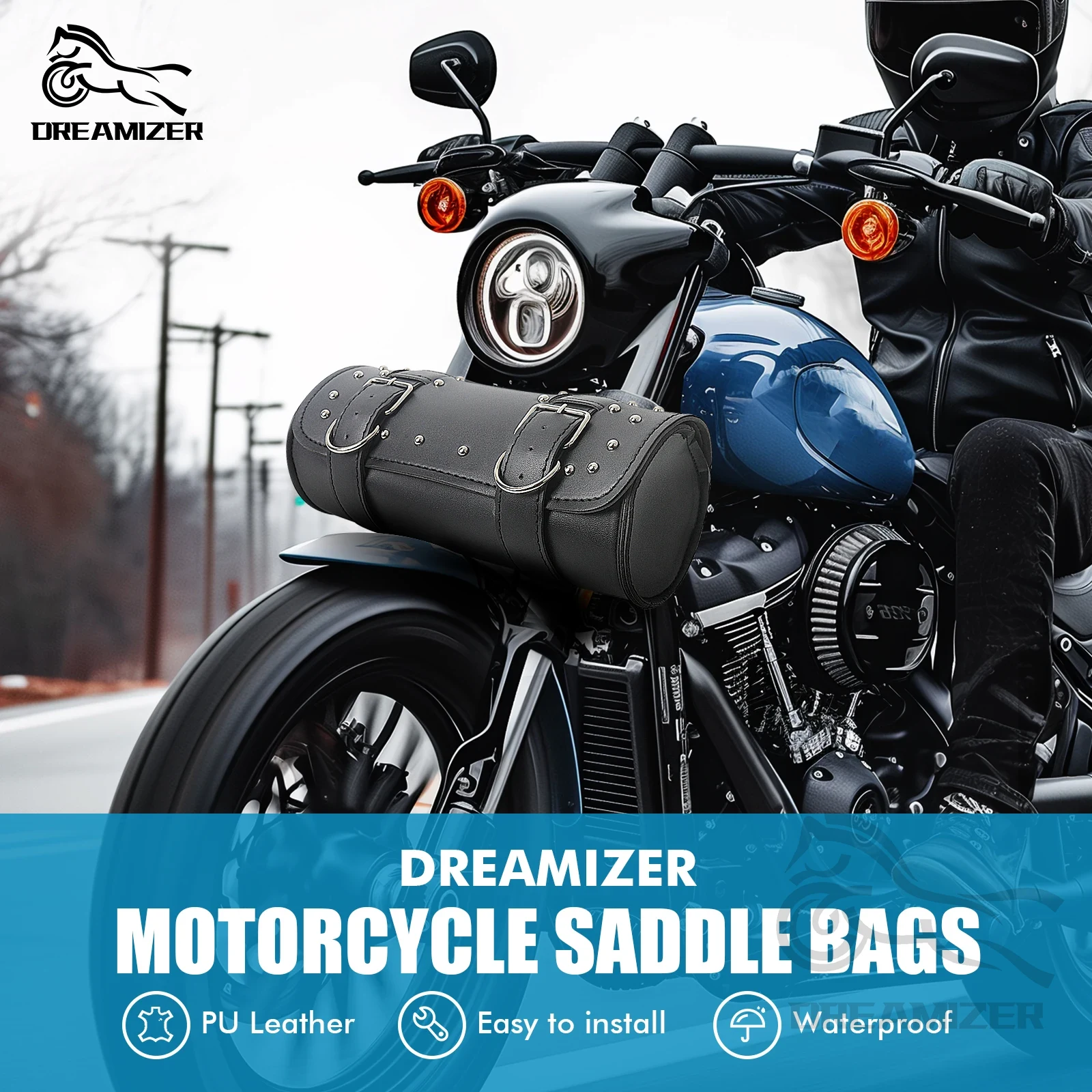 Motorcycle Gear Warehouse - Водонепроницаемая сумка-чехол из ПУ кожи для