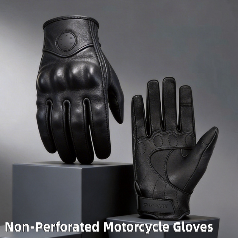 Motorcycle Gear Yellow - Мотоциклетные перчатки SUOMY из ретро-кожи (черные,