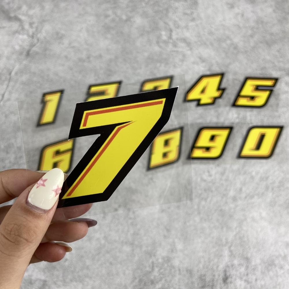 1 шт. 0123456789 желтые наклей – обзор и цена Motorcycle Gear Yellow