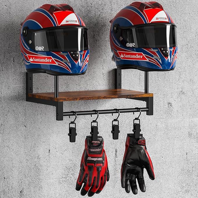 Настенный деревянный держатель – обзор и цена Motorcycle Gear Garage Storage