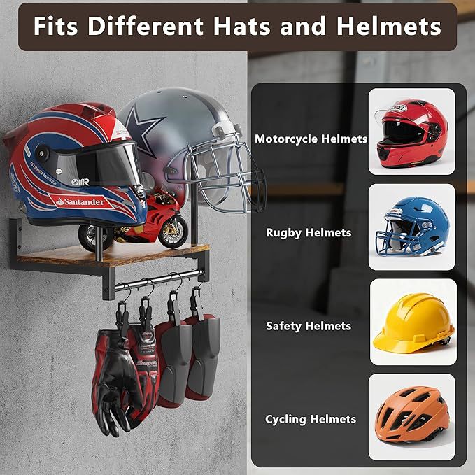 Настенный деревянный держатель – обзор и цена Motorcycle Gear Garage Storage
